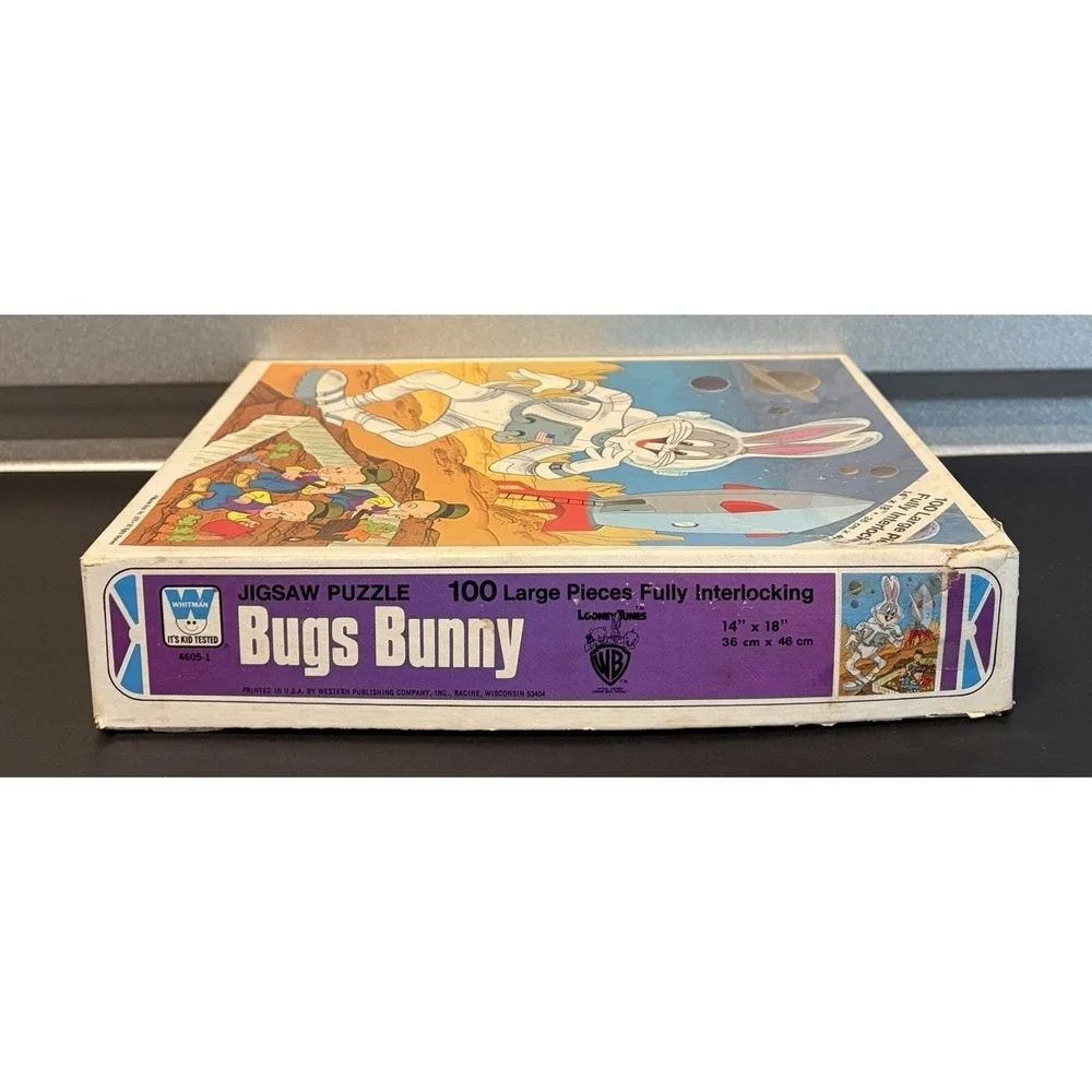 1979 Vintage Whitman Jigsaw Bugs Bunny Puzzle Bugs Bunny on the Moon 100 Pieces